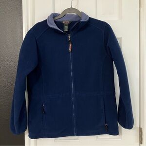 L.L. Bean Fleece Full Zipper Jacket, Navy